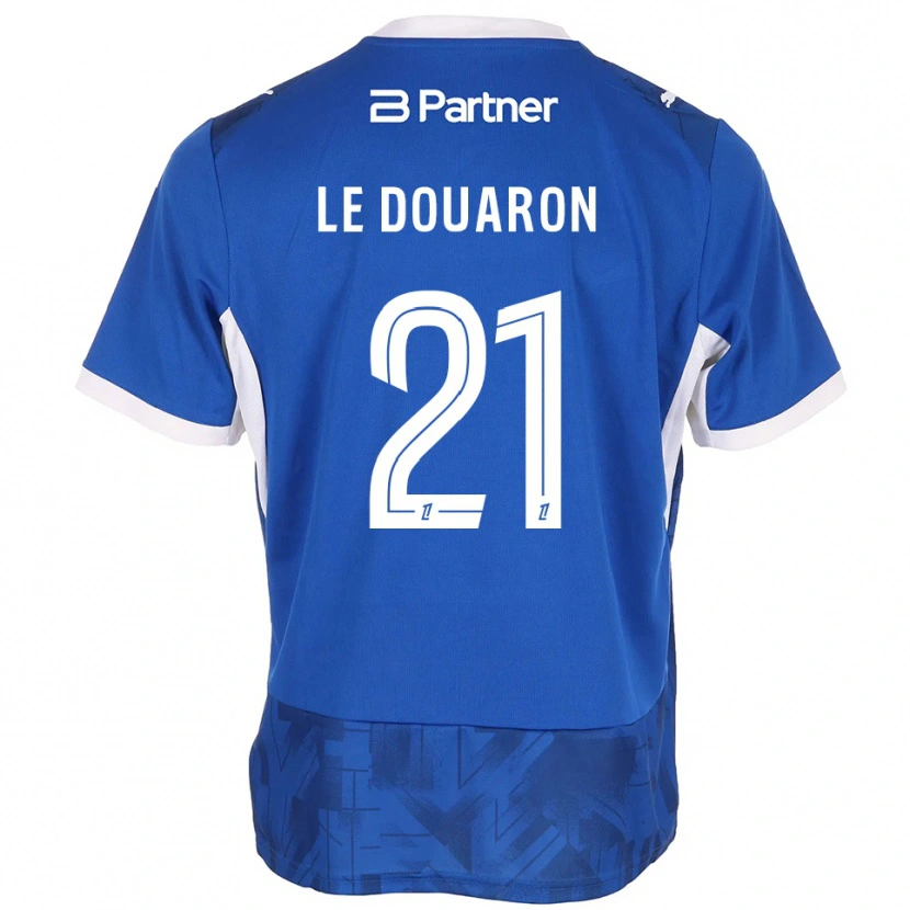 Danxen Dames Jérémy Le Douaron #21 Mediumblue Wit Thuisshirt Thuistenue 2026/27 T-Shirt