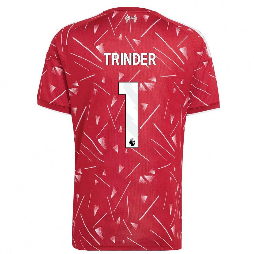 Danxen Kinderen Zach Trinder #1 Wit Rood Thuisshirt Thuistenue 2026/27 T-Shirt