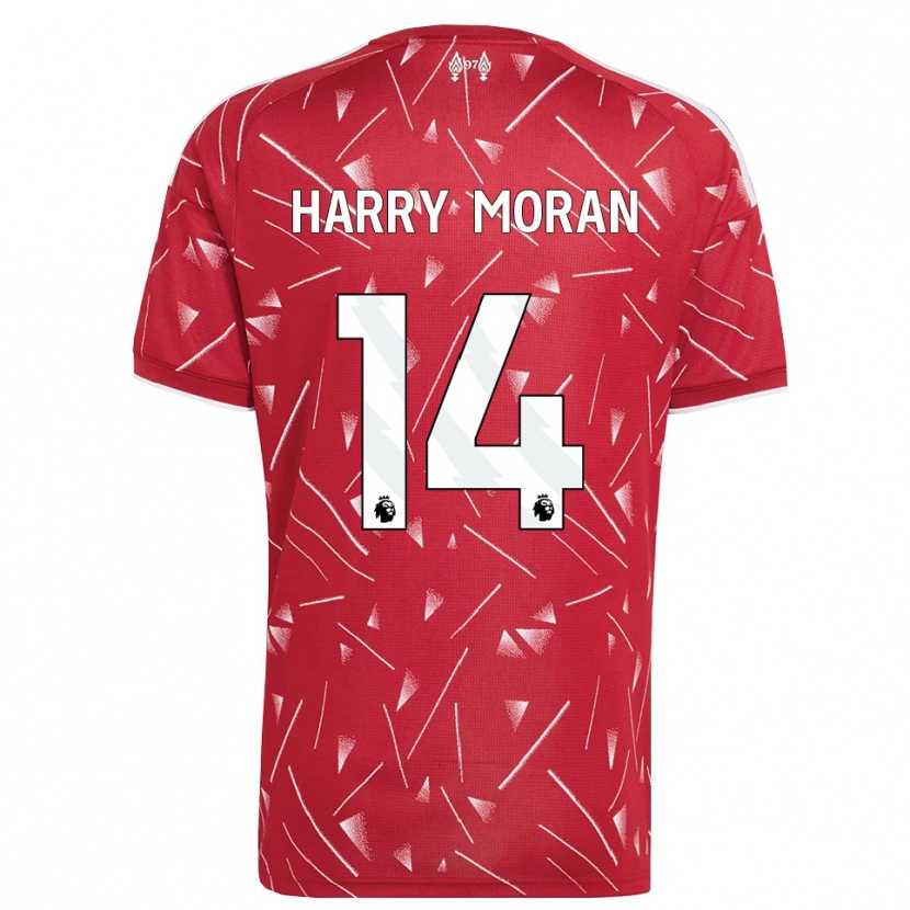 Danxen Kinderen Harry Moran #14 Wit Rood Thuisshirt Thuistenue 2026/27 T-Shirt