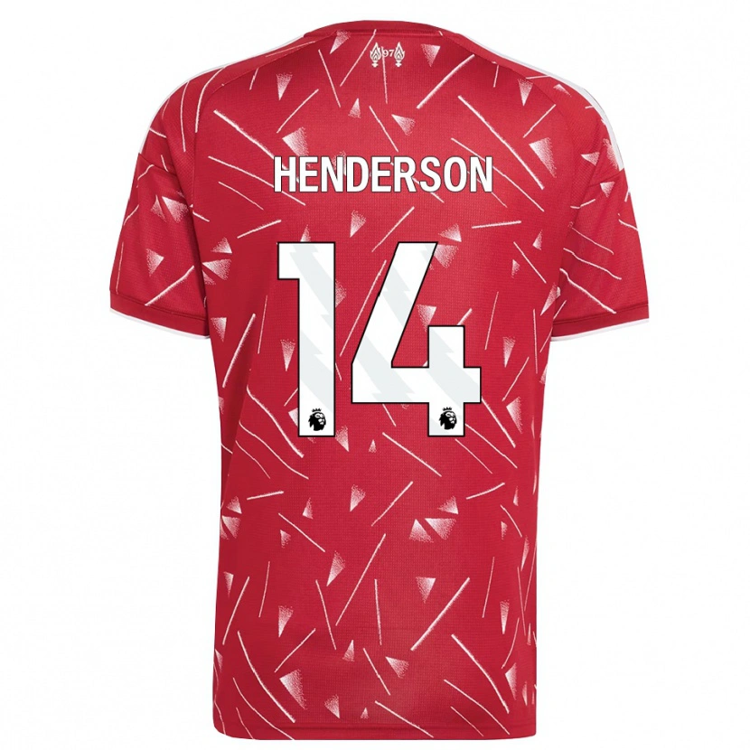 Danxen Kinderen Henderson #14 Wit Rood Thuisshirt Thuistenue 2026/27 T-Shirt