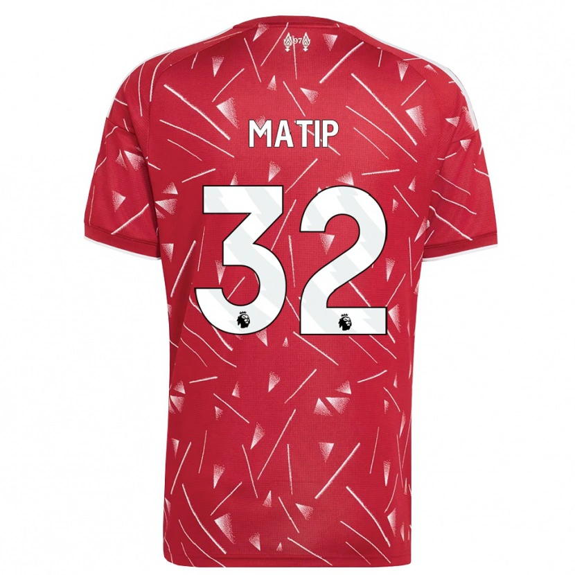 Danxen Kinderen Joel Matip #32 Wit Rood Thuisshirt Thuistenue 2026/27 T-Shirt