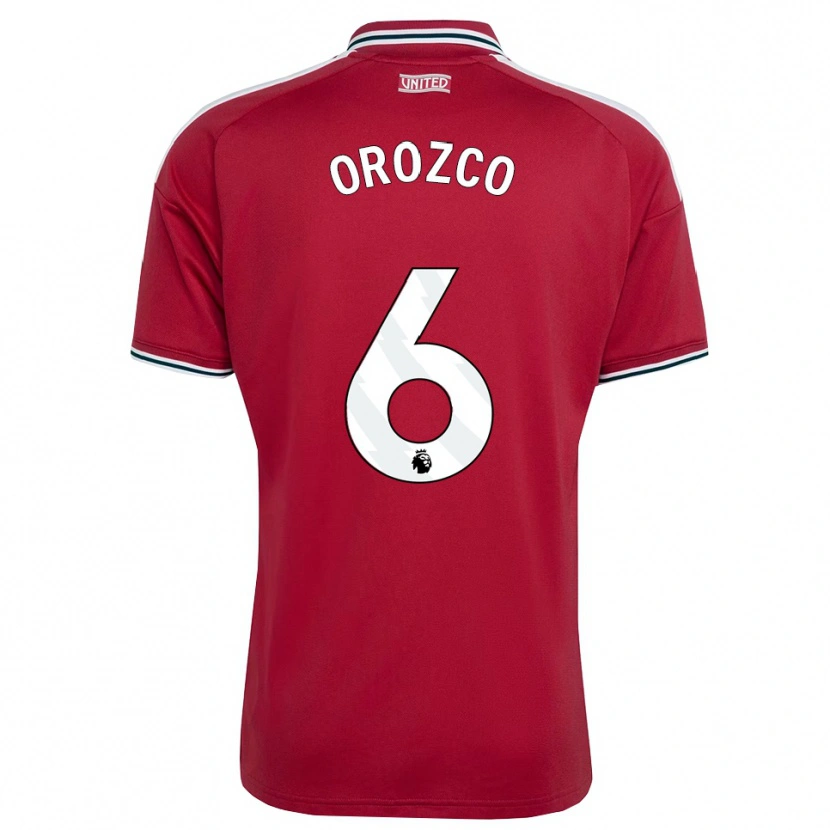 Danxen Kinderen Cristian Orozco #6 Rood Geel Wit Thuisshirt Thuistenue 2026/27 T-Shirt
