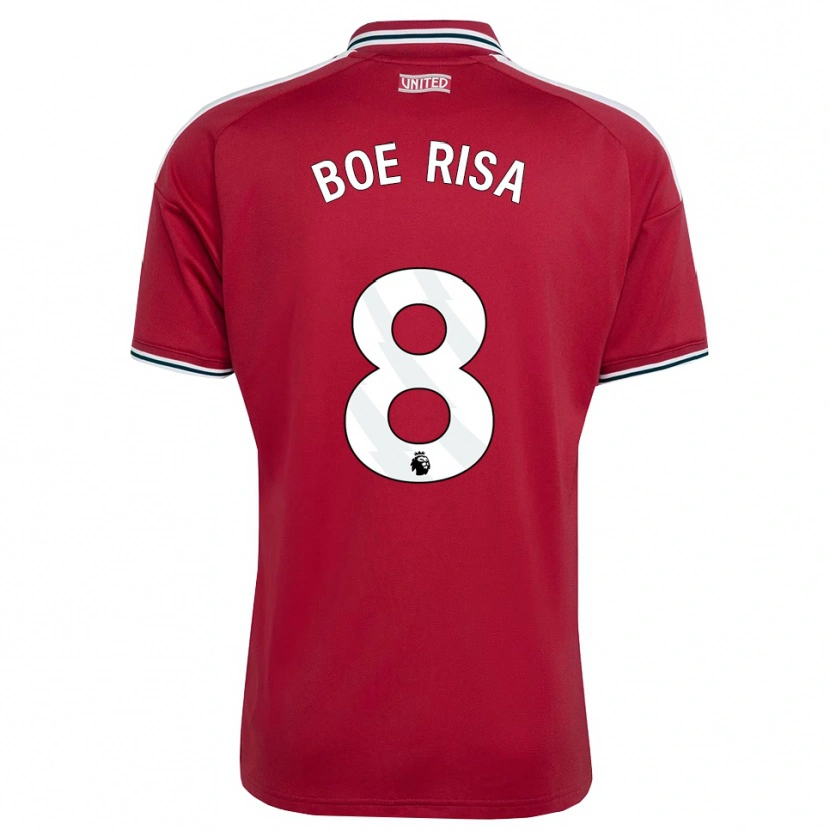 Danxen Kinderen Vilde Boe Risa #8 Rood Geel Wit Thuisshirt Thuistenue 2026/27 T-Shirt