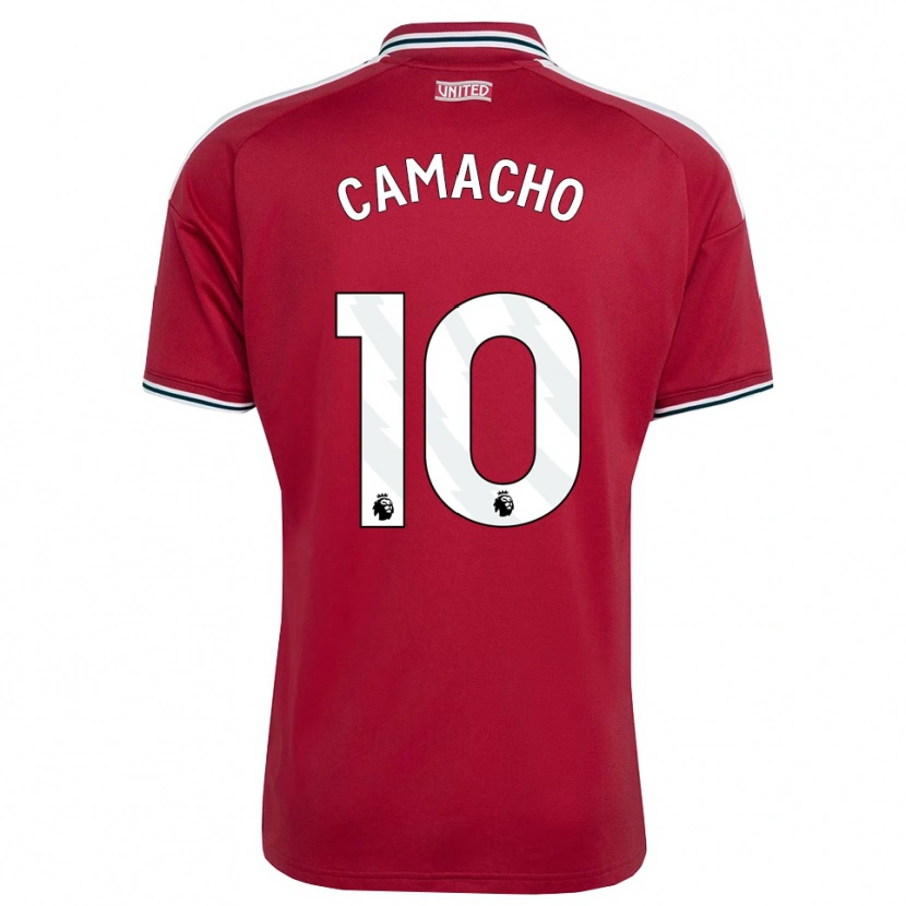 Danxen Kinderen Jaume Camacho #10 Rood Geel Wit Thuisshirt Thuistenue 2026/27 T-Shirt
