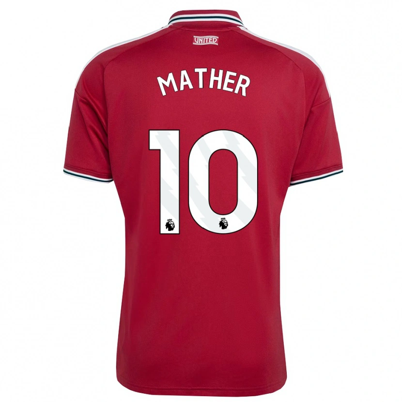 Danxen Kinderen Sam Mather #10 Rood Geel Wit Thuisshirt Thuistenue 2026/27 T-Shirt