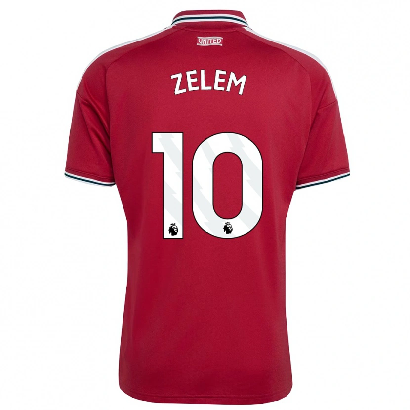 Danxen Kinderen Katie Zelem #10 Rood Geel Wit Thuisshirt Thuistenue 2026/27 T-Shirt