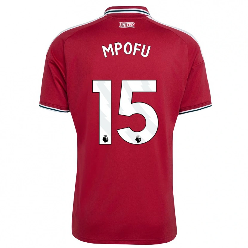 Danxen Kinderen Camron Mpofu #15 Rood Geel Wit Thuisshirt Thuistenue 2026/27 T-Shirt