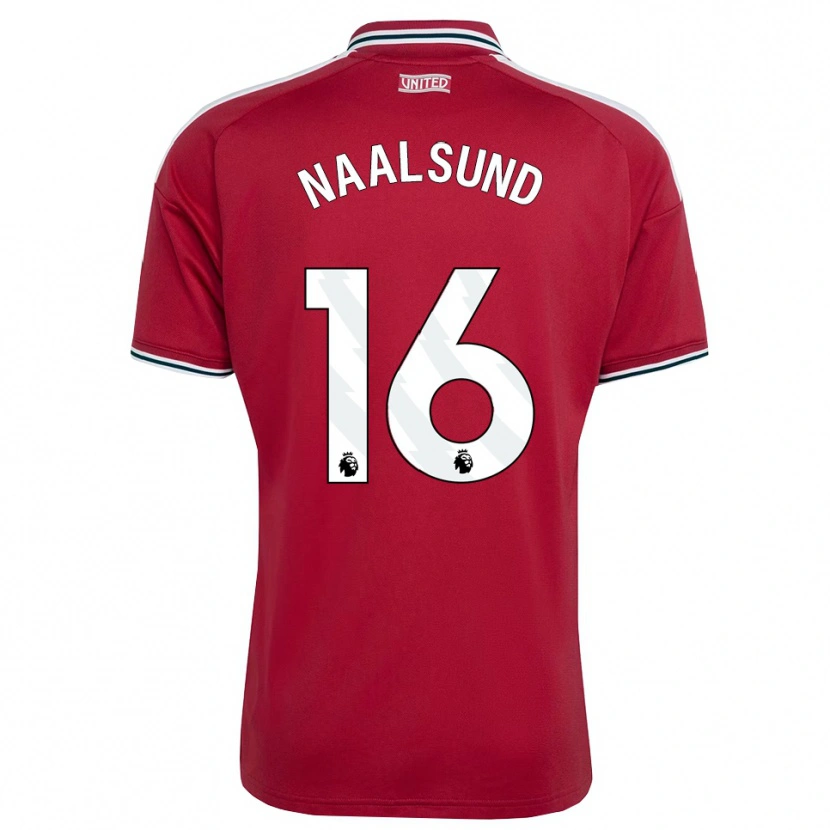 Danxen Kinderen Lisa Naalsund #16 Rood Geel Wit Thuisshirt Thuistenue 2026/27 T-Shirt