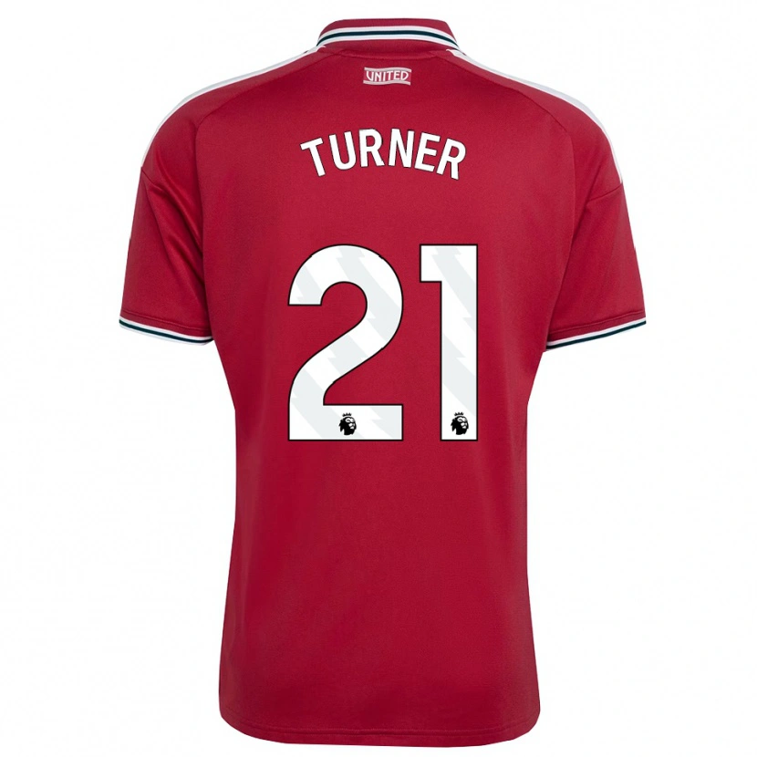 Danxen Kinderen Millie Turner #21 Rood Geel Wit Thuisshirt Thuistenue 2026/27 T-Shirt