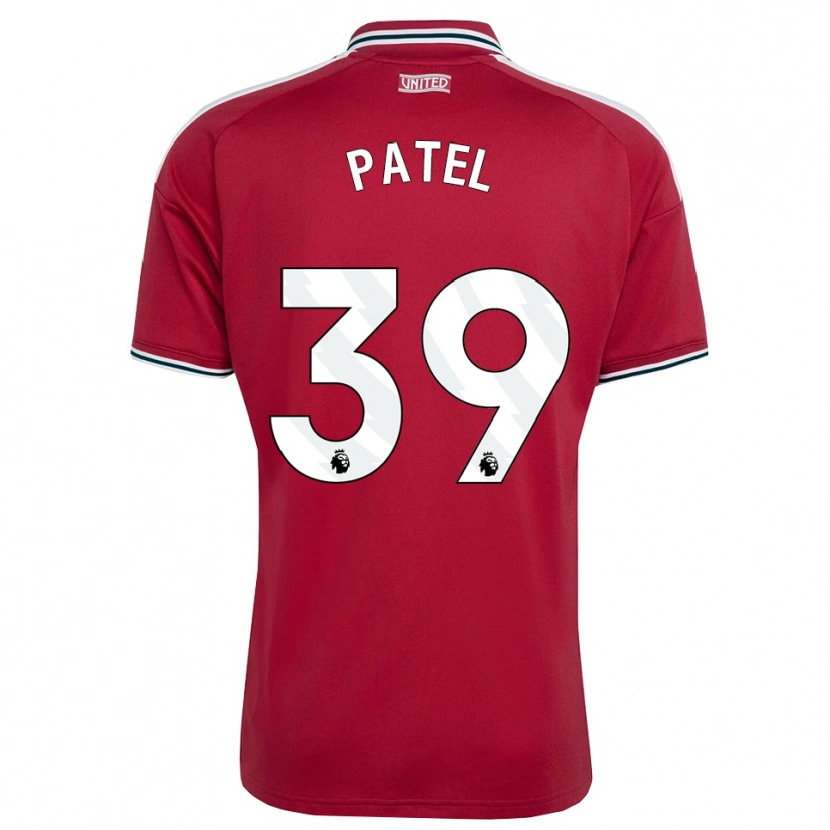 Danxen Kinderen Safia Middleton-Patel #39 Rood Geel Wit Thuisshirt Thuistenue 2026/27 T-Shirt