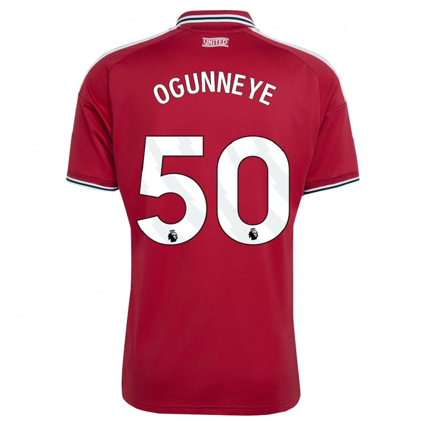 Danxen Kinderen Habeeb Ogunneye #50 Rood Geel Wit Thuisshirt Thuistenue 2026/27 T-Shirt