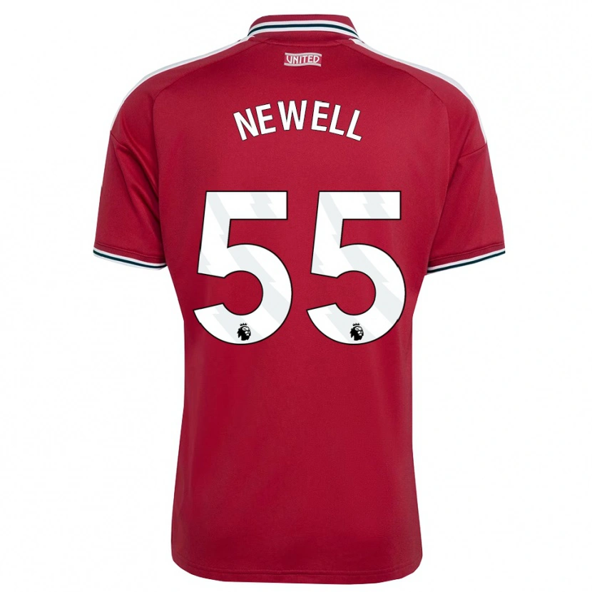 Danxen Kinderen Lucy Newell #55 Rood Geel Wit Thuisshirt Thuistenue 2026/27 T-Shirt