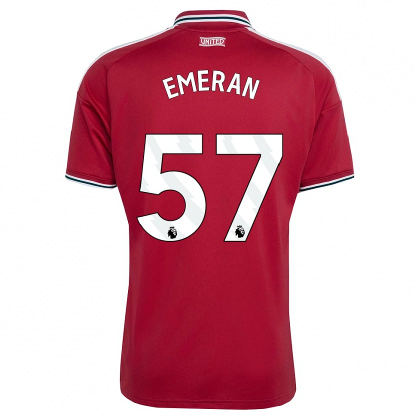 Danxen Kinderen Noam Emeran #57 Rood Geel Wit Thuisshirt Thuistenue 2026/27 T-Shirt