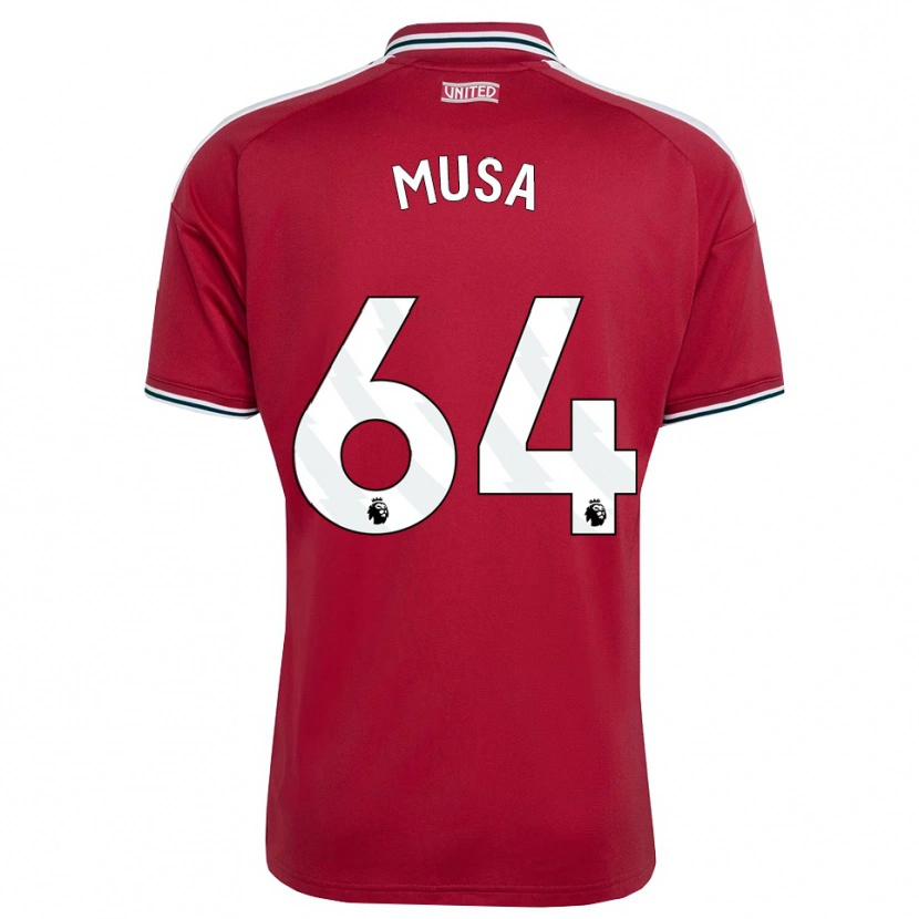 Danxen Kinderen Victor Musa #64 Rood Geel Wit Thuisshirt Thuistenue 2026/27 T-Shirt