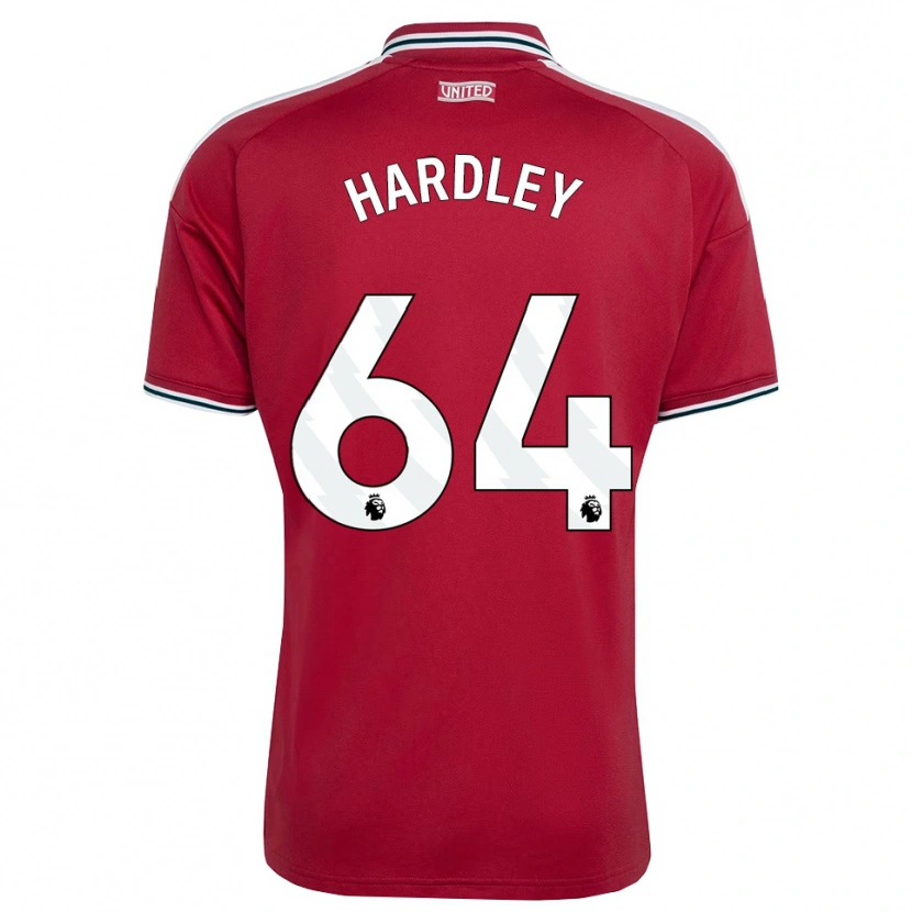 Danxen Kinderen Bjorn Hardley #64 Rood Geel Wit Thuisshirt Thuistenue 2026/27 T-Shirt
