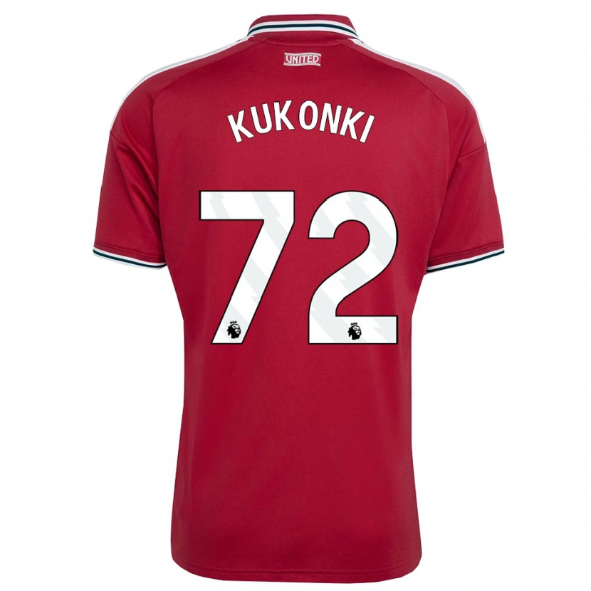 Danxen Kinderen Godwill Kukonki #72 Rood Geel Wit Thuisshirt Thuistenue 2026/27 T-Shirt