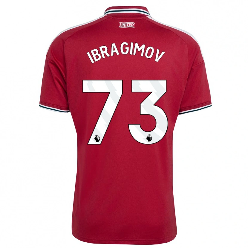 Danxen Kinderen Amir Ibragimov #73 Rood Geel Wit Thuisshirt Thuistenue 2026/27 T-Shirt