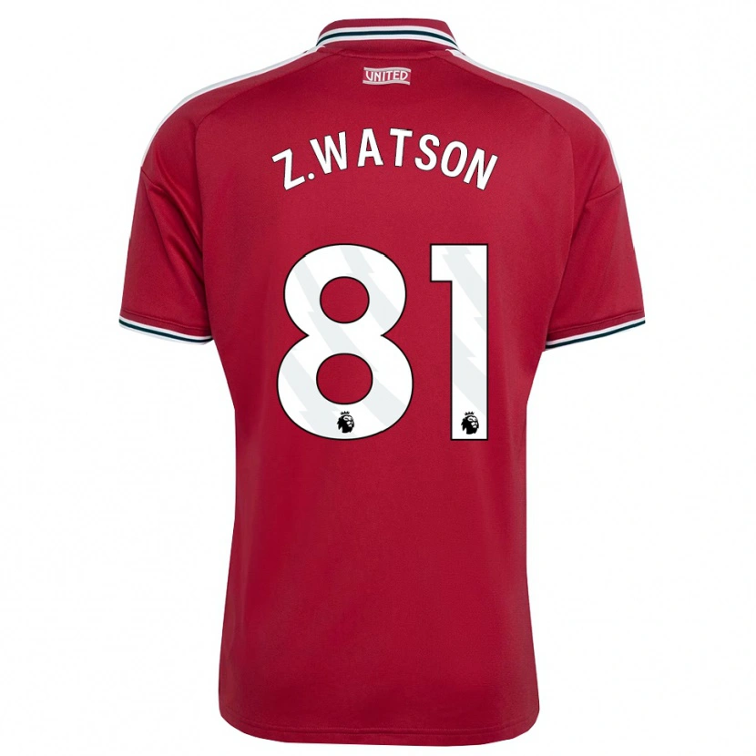 Danxen Kinderen Zac Watson #81 Rood Geel Wit Thuisshirt Thuistenue 2026/27 T-Shirt