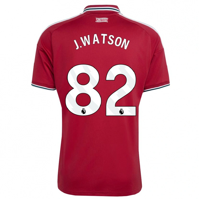 Danxen Kinderen Jacob Watson #82 Rood Geel Wit Thuisshirt Thuistenue 2026/27 T-Shirt