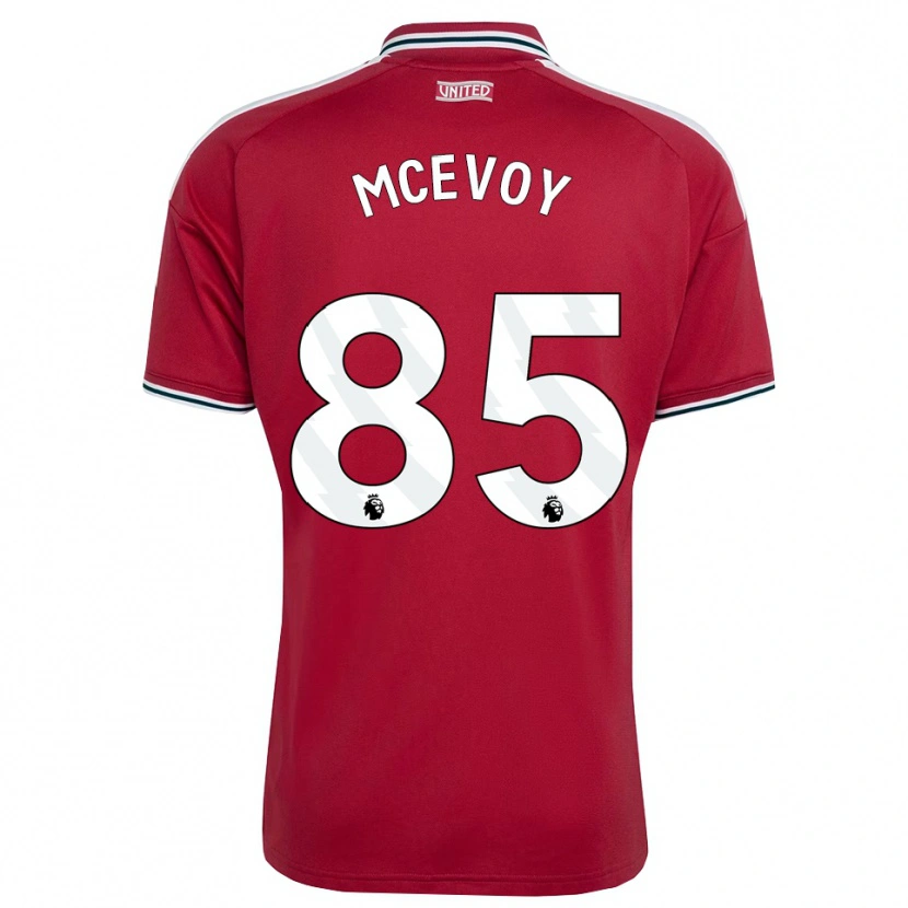 Danxen Kinderen Jay Mcevoy #85 Rood Geel Wit Thuisshirt Thuistenue 2026/27 T-Shirt