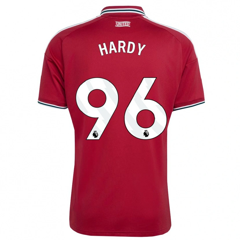 Danxen Kinderen Charlie Hardy #96 Rood Geel Wit Thuisshirt Thuistenue 2026/27 T-Shirt