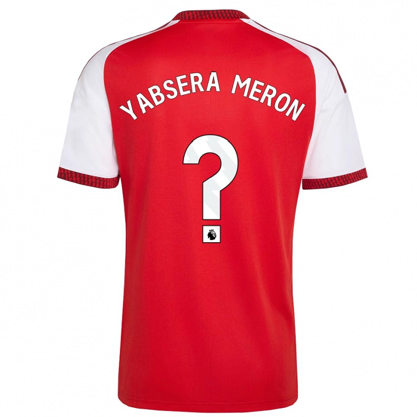 Danxen Kinderen Yabsera Meron #0 Rood Wit Zwart Thuisshirt Thuistenue 2026/27 T-Shirt