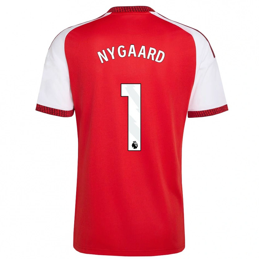 Danxen Kinderen Lucas Nygaard #1 Rood Wit Zwart Thuisshirt Thuistenue 2026/27 T-Shirt