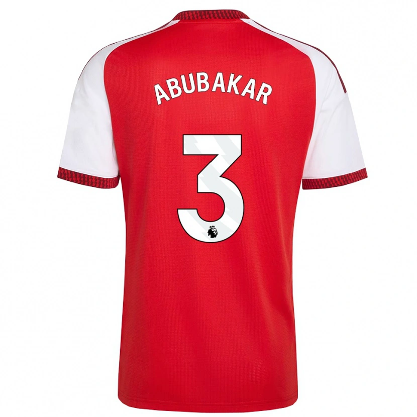 Danxen Kinderen Hakeem Abubakar #3 Rood Wit Zwart Thuisshirt Thuistenue 2026/27 T-Shirt