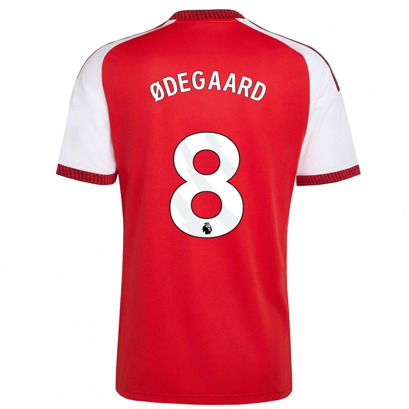 Danxen Kinderen Martin Ødegaard #8 Rood Wit Zwart Thuisshirt Thuistenue 2026/27 T-Shirt