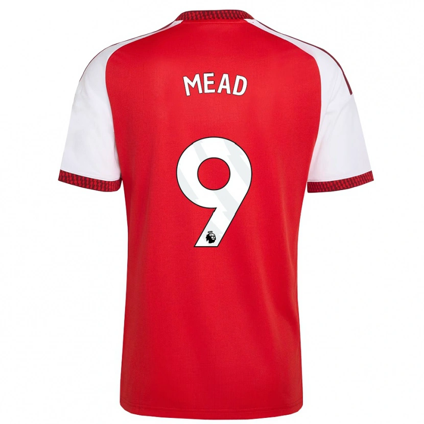 Danxen Kinderen Beth Mead #9 Rood Wit Zwart Thuisshirt Thuistenue 2026/27 T-Shirt