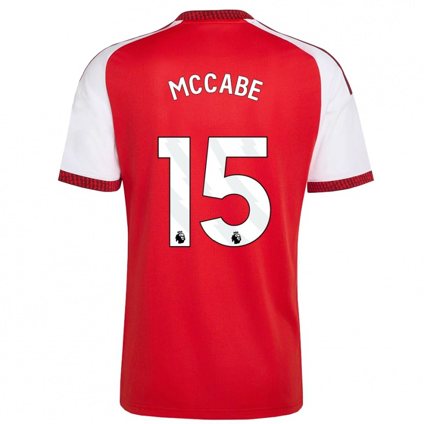 Danxen Kinderen Katie Mccabe #15 Rood Wit Zwart Thuisshirt Thuistenue 2026/27 T-Shirt