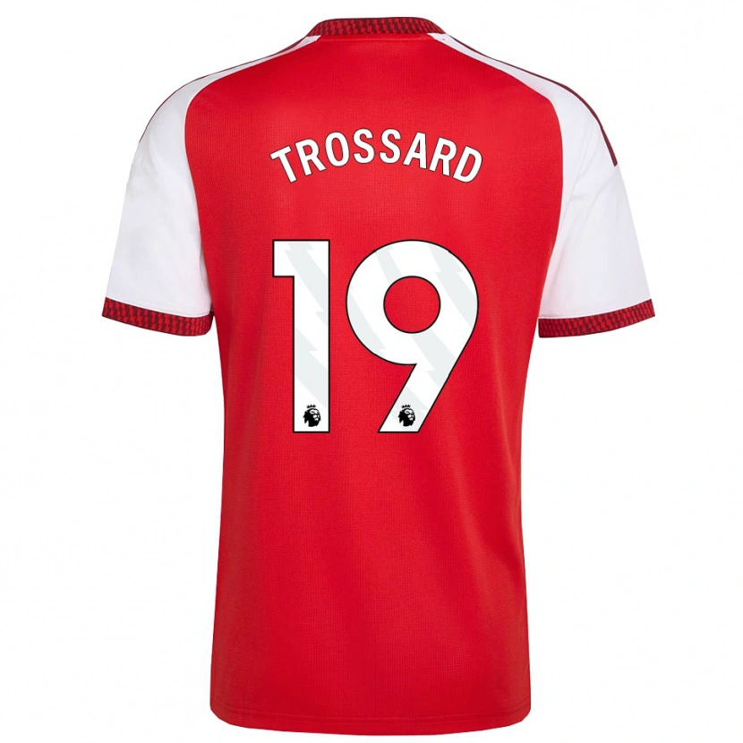 Danxen Kinderen Leandro Trossard #19 Rood Wit Zwart Thuisshirt Thuistenue 2026/27 T-Shirt