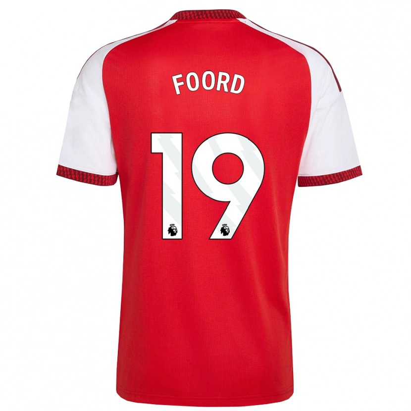Danxen Kinderen Caitlin Foord #19 Rood Wit Zwart Thuisshirt Thuistenue 2026/27 T-Shirt