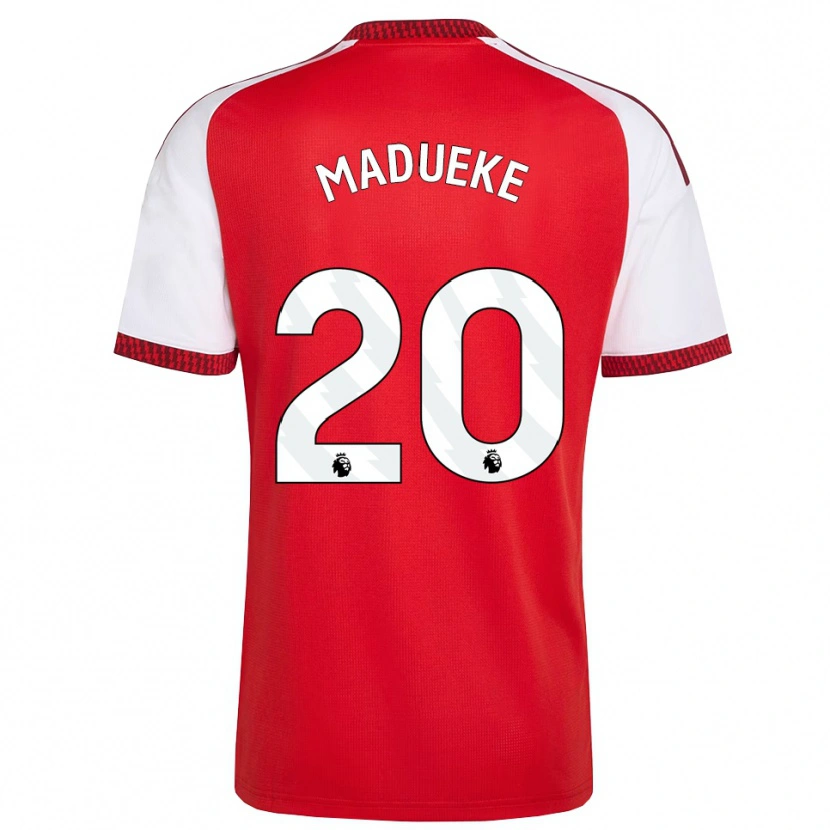 Danxen Kinderen Noni Madueke #20 Rood Wit Zwart Thuisshirt Thuistenue 2026/27 T-Shirt