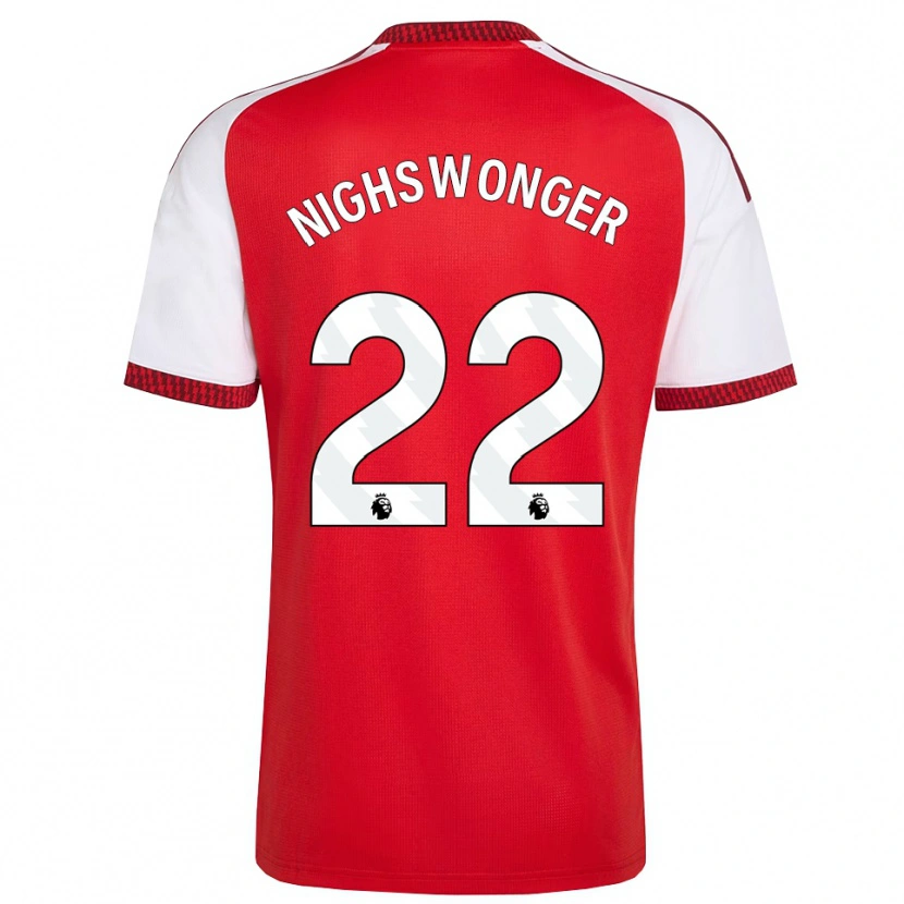Danxen Kinderen Jenna Nighswonger #22 Rood Wit Zwart Thuisshirt Thuistenue 2026/27 T-Shirt