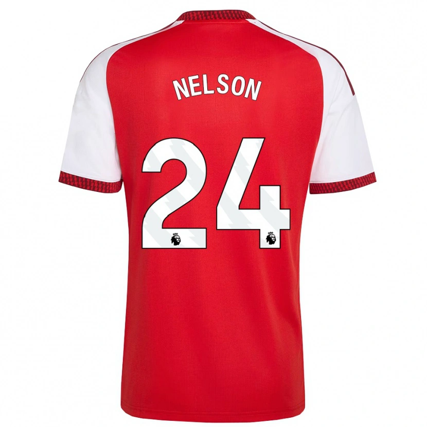 Danxen Kinderen Reiss Nelson #24 Rood Wit Zwart Thuisshirt Thuistenue 2026/27 T-Shirt
