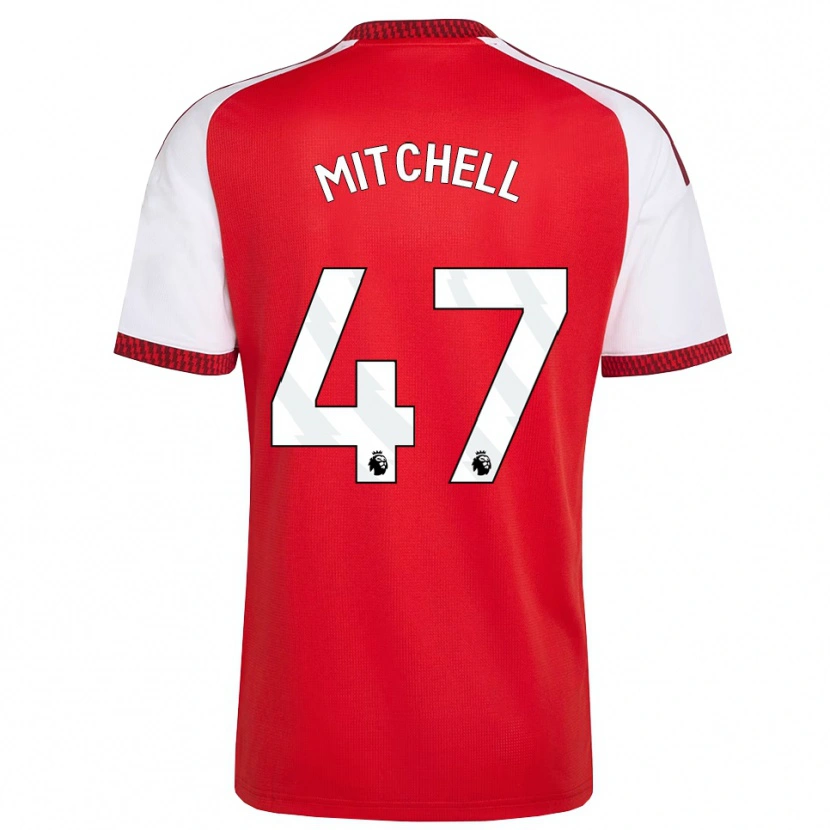 Danxen Kinderen Remy Mitchell #47 Rood Wit Zwart Thuisshirt Thuistenue 2026/27 T-Shirt