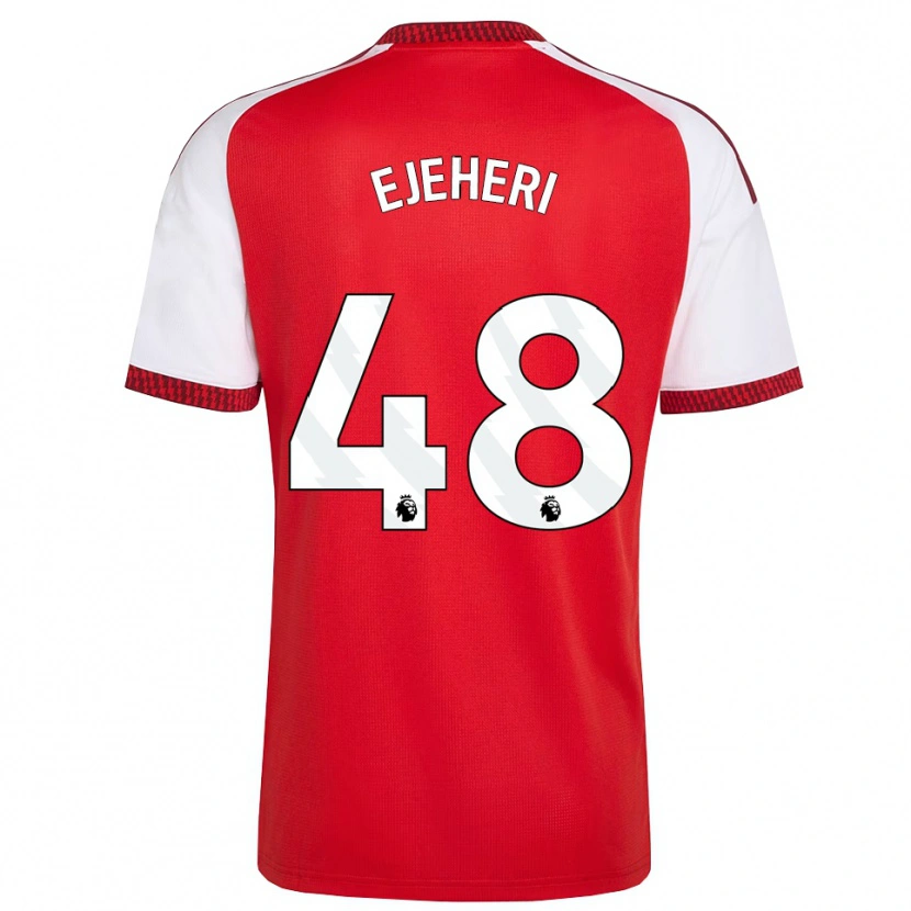 Danxen Kinderen Ovie Ejeheri #48 Rood Wit Zwart Thuisshirt Thuistenue 2026/27 T-Shirt