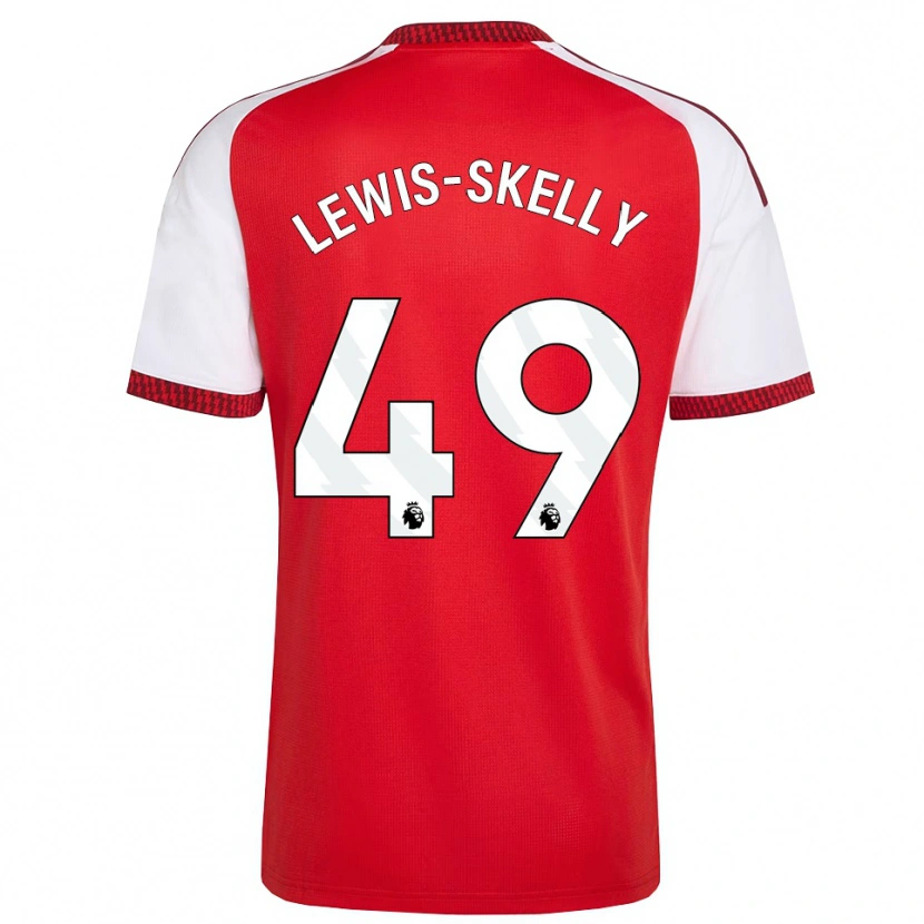 Danxen Kinderen Myles Lewis-Skelly #49 Rood Wit Zwart Thuisshirt Thuistenue 2026/27 T-Shirt