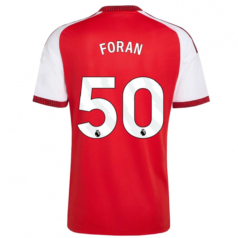 Danxen Kinderen Taylor Foran #50 Rood Wit Zwart Thuisshirt Thuistenue 2026/27 T-Shirt