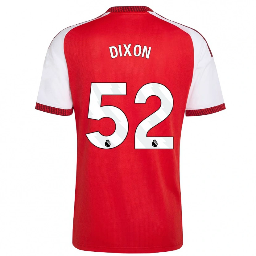 Danxen Kinderen Jaden Dixon #52 Rood Wit Zwart Thuisshirt Thuistenue 2026/27 T-Shirt