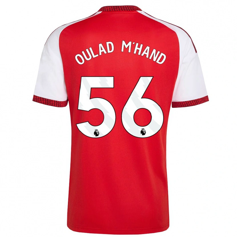 Danxen Kinderen Salah-Eddine Oulad M'hand #56 Rood Wit Zwart Thuisshirt Thuistenue 2026/27 T-Shirt