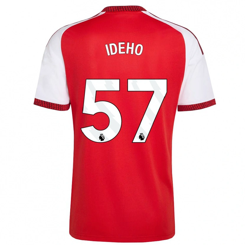 Danxen Kinderen Joel Ideho #57 Rood Wit Zwart Thuisshirt Thuistenue 2026/27 T-Shirt