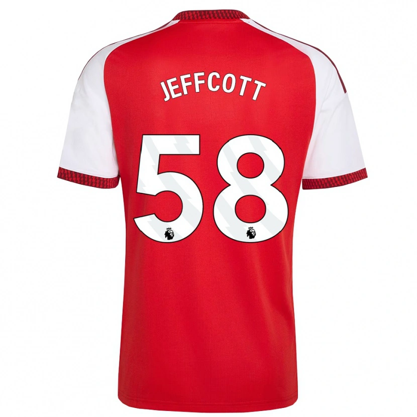 Danxen Kinderen Henry Jeffcott #58 Rood Wit Zwart Thuisshirt Thuistenue 2026/27 T-Shirt