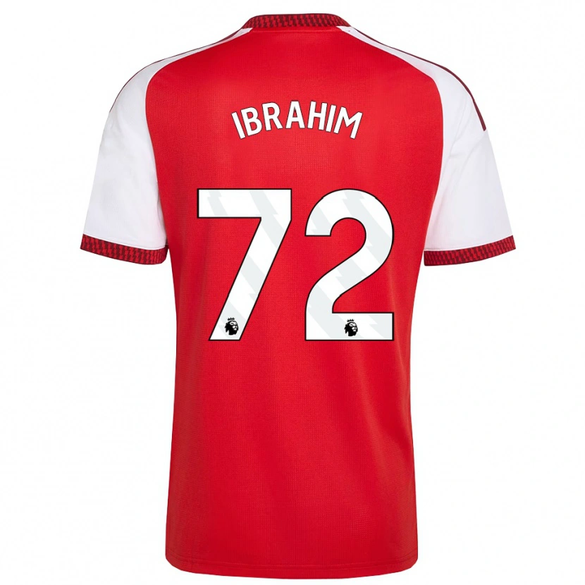 Danxen Kinderen Ife Ibrahim #72 Rood Wit Zwart Thuisshirt Thuistenue 2026/27 T-Shirt