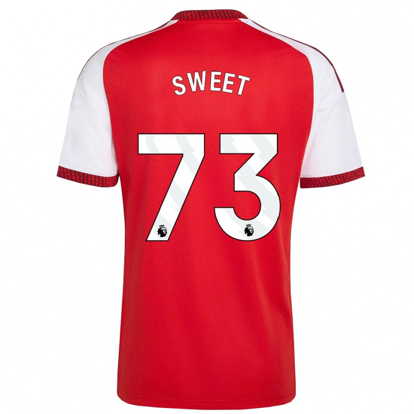 Danxen Kinderen James Sweet #73 Rood Wit Zwart Thuisshirt Thuistenue 2026/27 T-Shirt
