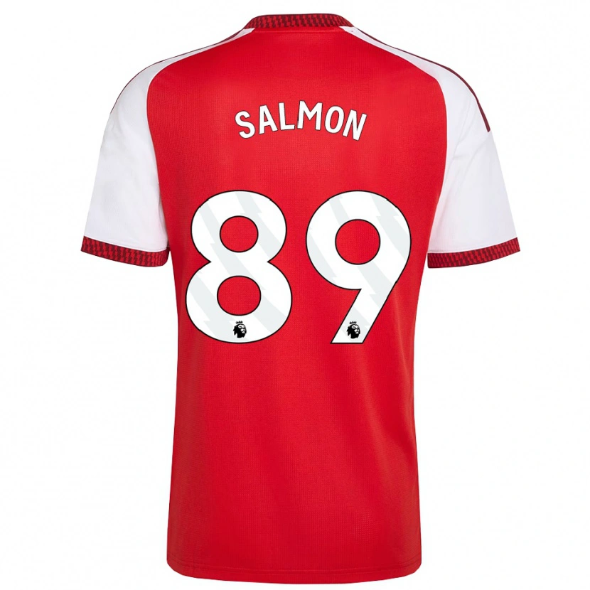 Danxen Kinderen Marli Salmon #89 Rood Wit Zwart Thuisshirt Thuistenue 2026/27 T-Shirt