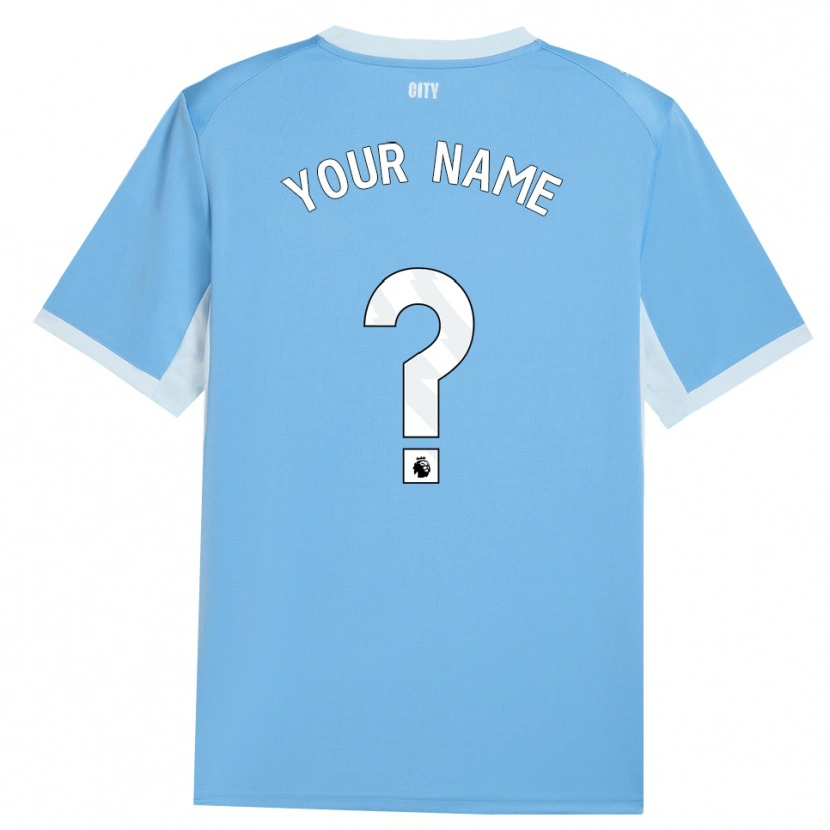 Danxen Kinderen Uw Naam #0 Licht Hemelsblauw Wit Thuisshirt Thuistenue 2026/27 T-Shirt