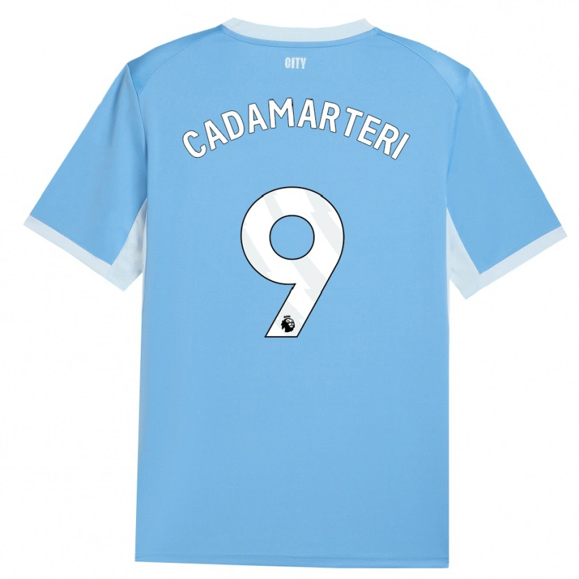 Danxen Kinderen Caelan Cadamarteri #9 Licht Hemelsblauw Wit Thuisshirt Thuistenue 2026/27 T-Shirt
