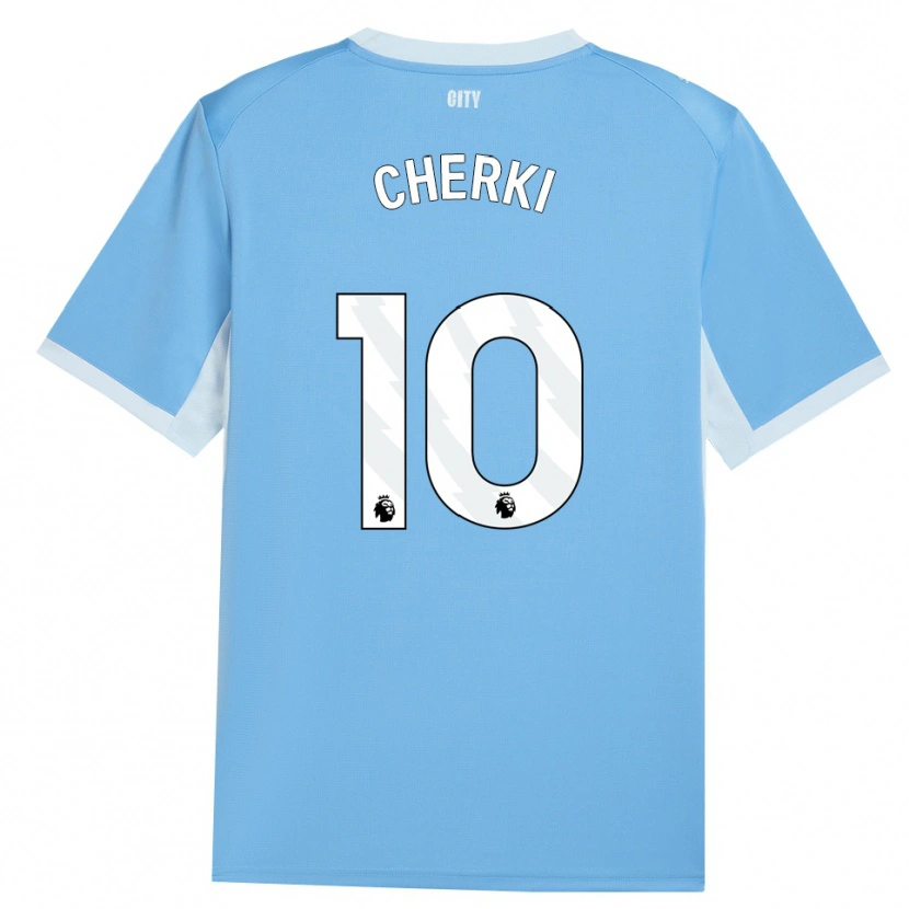 Danxen Kinderen Rayan Cherki #10 Licht Hemelsblauw Wit Thuisshirt Thuistenue 2026/27 T-Shirt